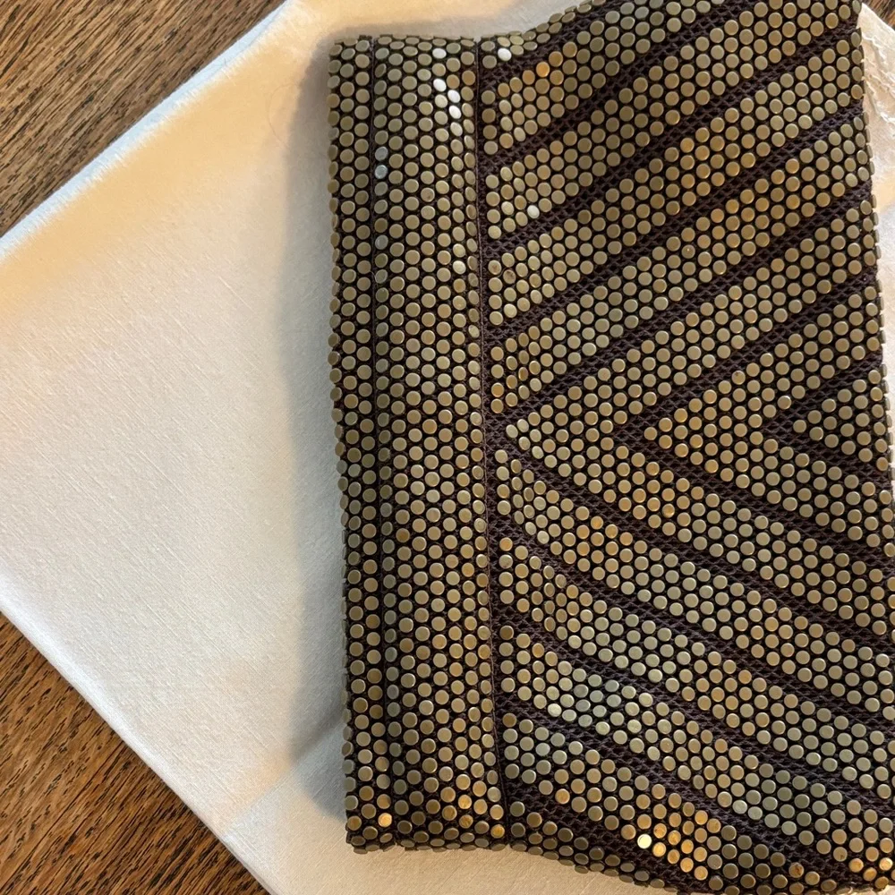 Vintage ( 1940’s?) Elegant Gold Beaded Clutch Purse. Stunning!